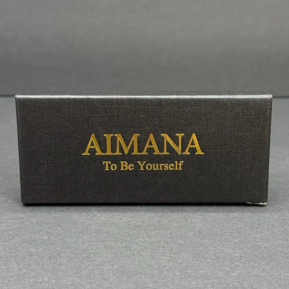 AIMANA Automatic Mechanical Watch Black Open Heart Dial Exhibition Caseback